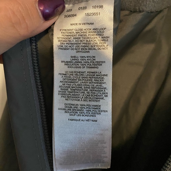 Grey Columbia snow bib for kids size medium (10-12) - Picture 6 of 8